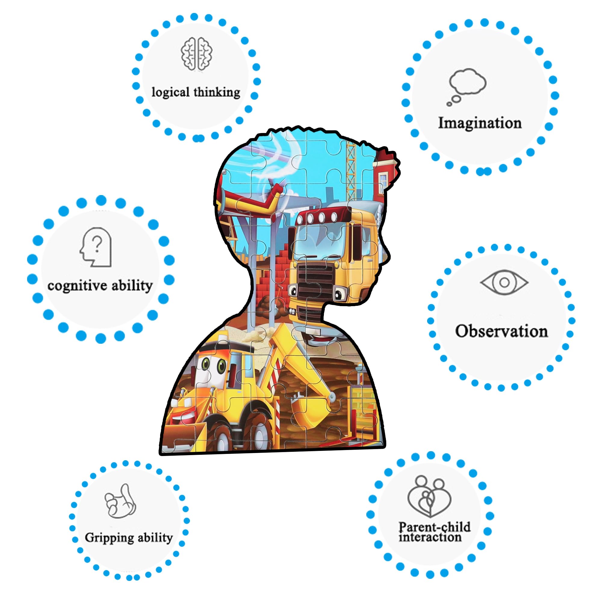 LELEMON Puzzles non-toxic materials image reassures safe toy play