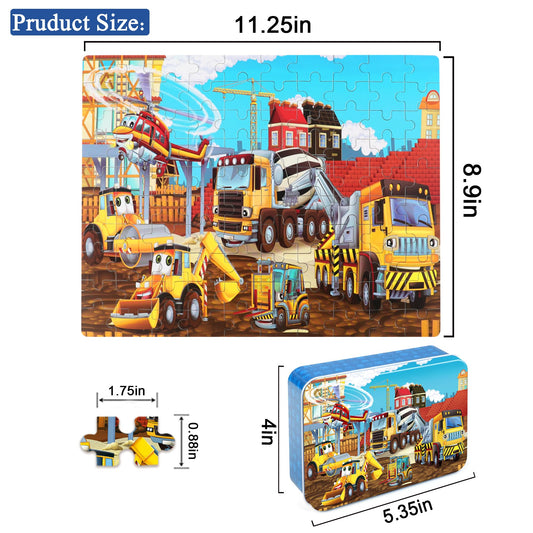 LELEMON Puzzles tin box image shows easy storage and organization