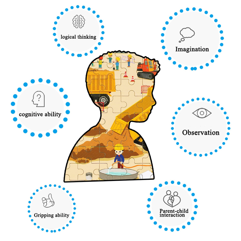 LELEMON vibrant puzzle pieces offer bright images for engaging, visually stimulating sessions.