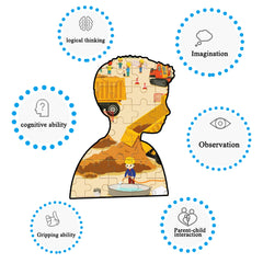 LELEMON vibrant puzzle pieces offer bright images for engaging, visually stimulating sessions.