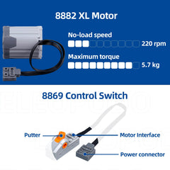Leleopodo 8883M motor delivers higher torque for robust motion.