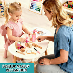Lemofix wooden makeup kit eyeshadow tray for colorful play