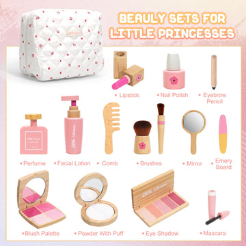 Lemofix wooden makeup kit mascara brush for easy use