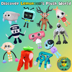 Lemoneon Strawberry Elephant Plush size comparison shows perfect 12-inch cuddle buddy