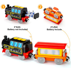 Lemonkids engine button controls for forward, reverse, and stop at kid-friendly speeds.