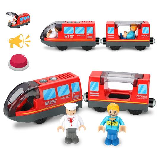 LemonKids battery-operated train set locomotive in action supports imaginative play and smooth movement