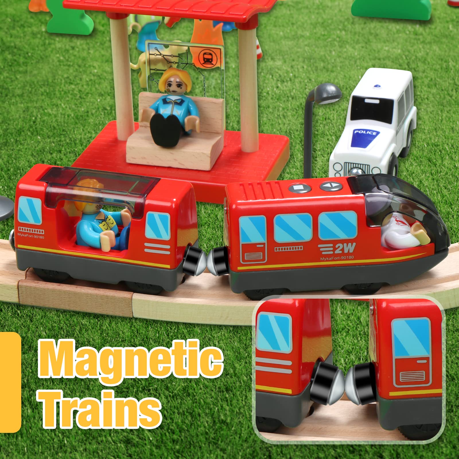 LemonKids train set sound buttons deliver engaging noises and feedback