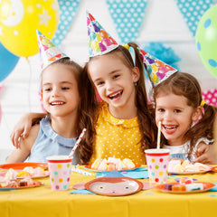 LemonRoad 80-pcs jungle dinnerware brings family-friendly convenience to celebrations.