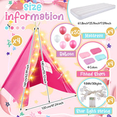 Lemosae star lights add a dreamy glow for reading and play.