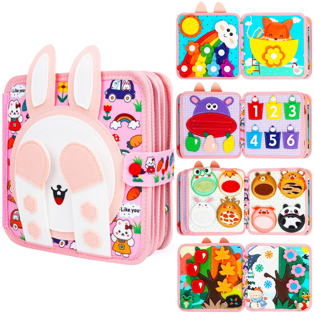Lemrok Montessori Bunny Adventure cover page inviting tactile, screen-free play for toddlers