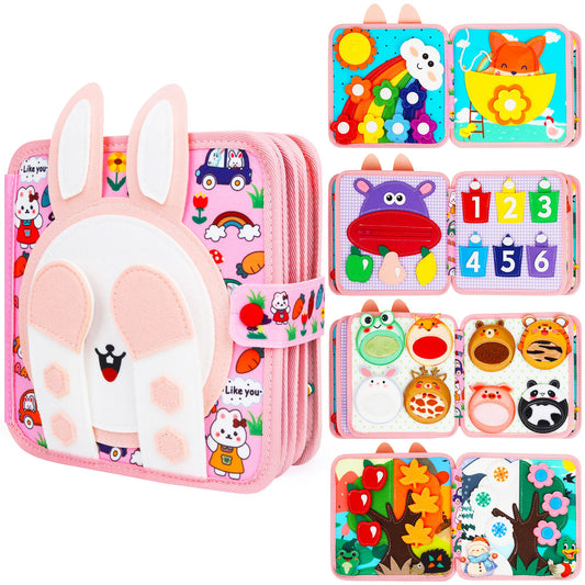Lemrok Montessori Bunny Adventure cover page inviting tactile, screen-free play for toddlers