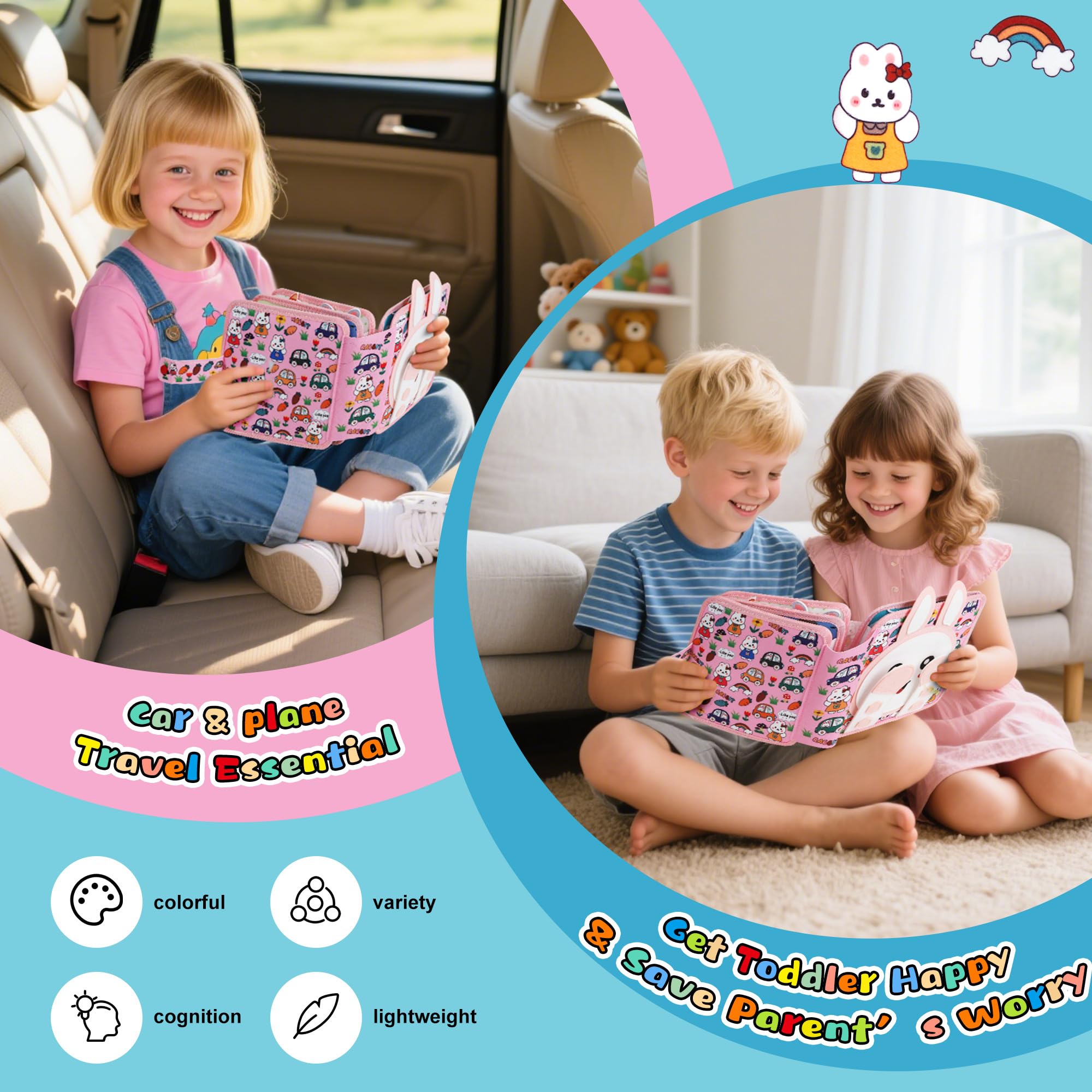 Lemrok Bunny Adventure hand stitching detail ensures durability for safe play