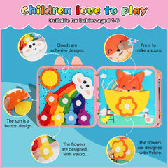 Lemrok Bunny Adventure sun and cloud pieces support weather exploration and fine motor practice