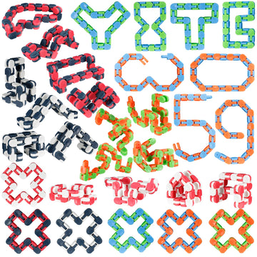 LENDOD Wacky Tracks 30-pack color variants, close-up, for satisfying clicks and focus.