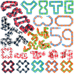 LENDOD Wacky Tracks 30-pack color variants, close-up, for satisfying clicks and focus.