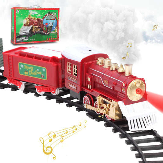 LENGTOUQ electric train set for kids—core components on display, encourages imaginative play.