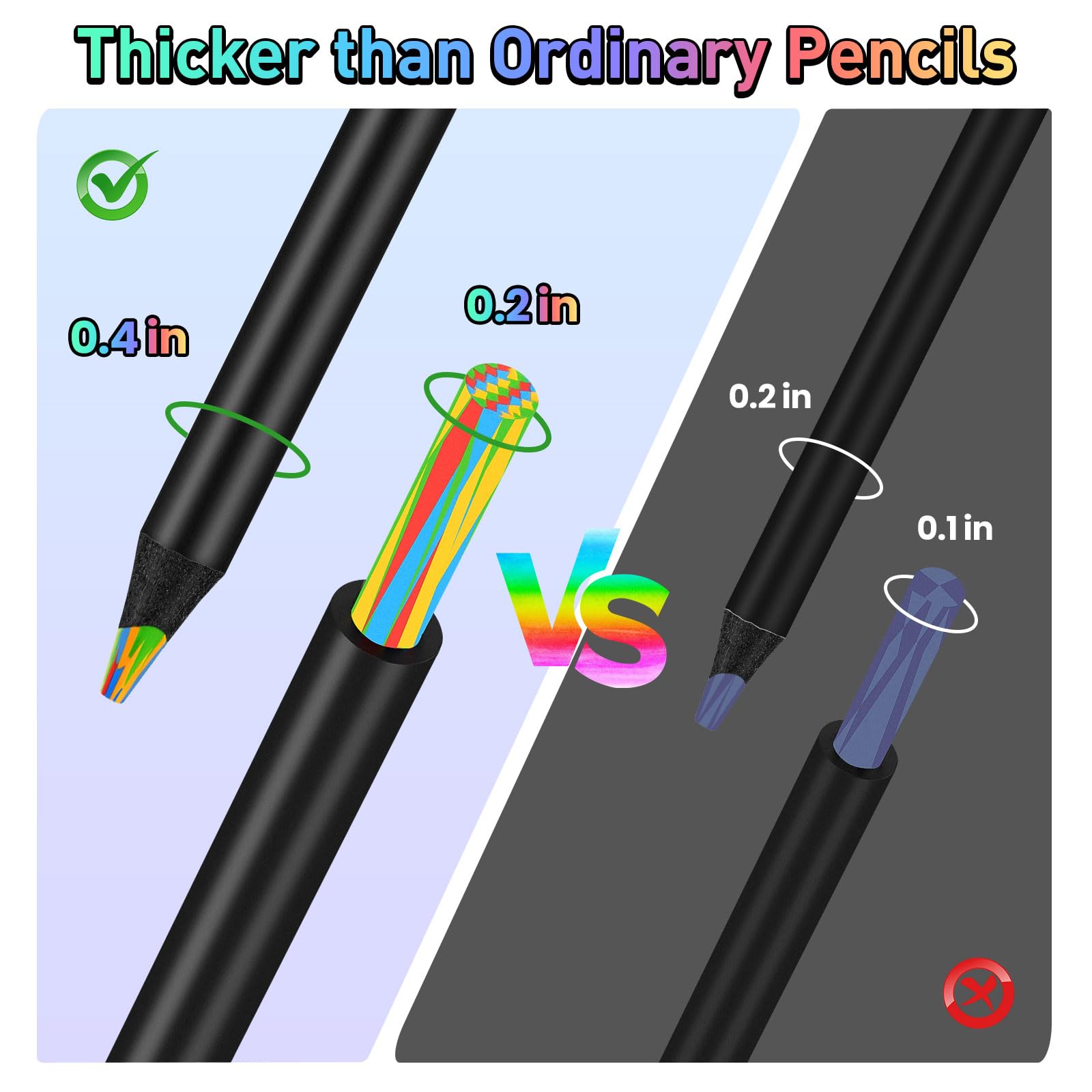 Lenski rainbow pencils packaging viewed as gift-ready, ideal for gifting.