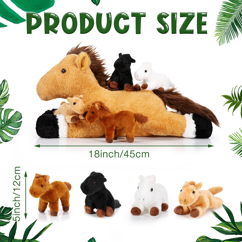 Lenwen baby horse foal plush 5-inch adorable companion for storytelling.