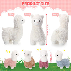 Lenwen baby llama plush, 5-inch toy for on-the-go cuddles and stories.
