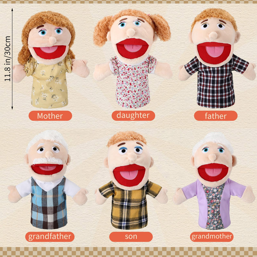 Lenwen mother puppet with movable mouth for lively play.