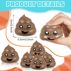 Lenwen brown TPR stress ball closeup shows squishy texture for tactile relief.
