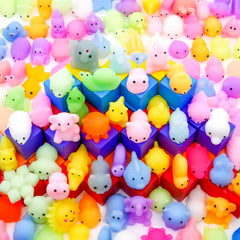 LENYOQIN kawaii squishies pack with animal shapes for sensory play and stress relief.