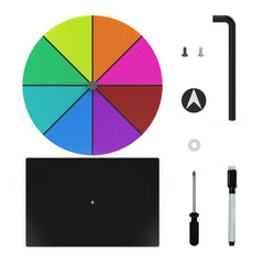 Leoenir prize wheel balanced rotation promotes smooth, wobble-free spins during games