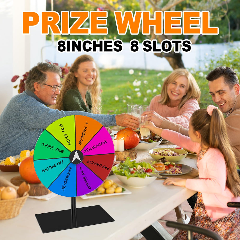 Leoenir prize wheel with colorful sections enhances visual appeal and participant engagement