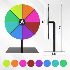 Leoenir prize wheel dry erase surface for quick, reusable prize updates at events