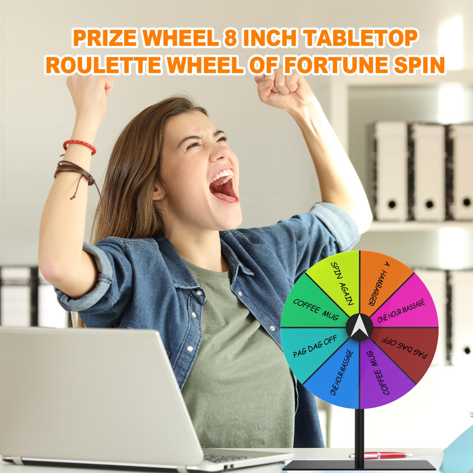 Leoenir prize wheel easy-assembly kit simplifies setup for quick event use