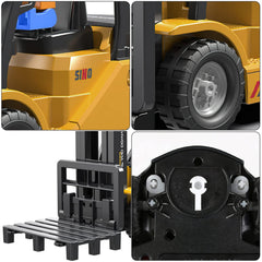 Leopmase forklift sounds and lights enhance realism during pretend construction scenarios