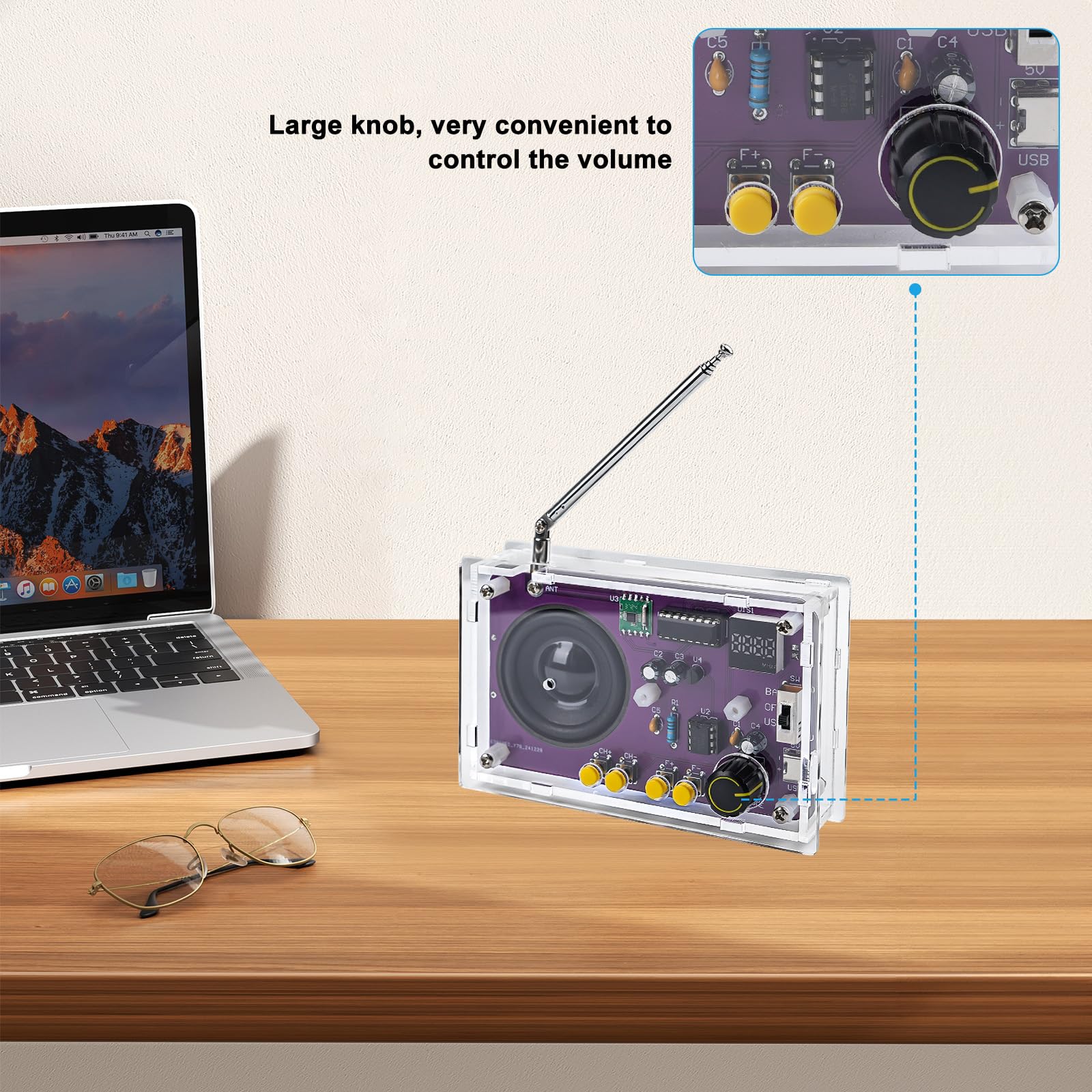 LEPANDA dual power options with USB-C and battery setup