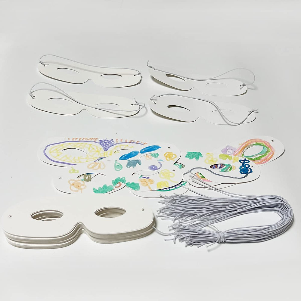 Lependor white masks feature polished edges to prevent facial irritation during long events.
