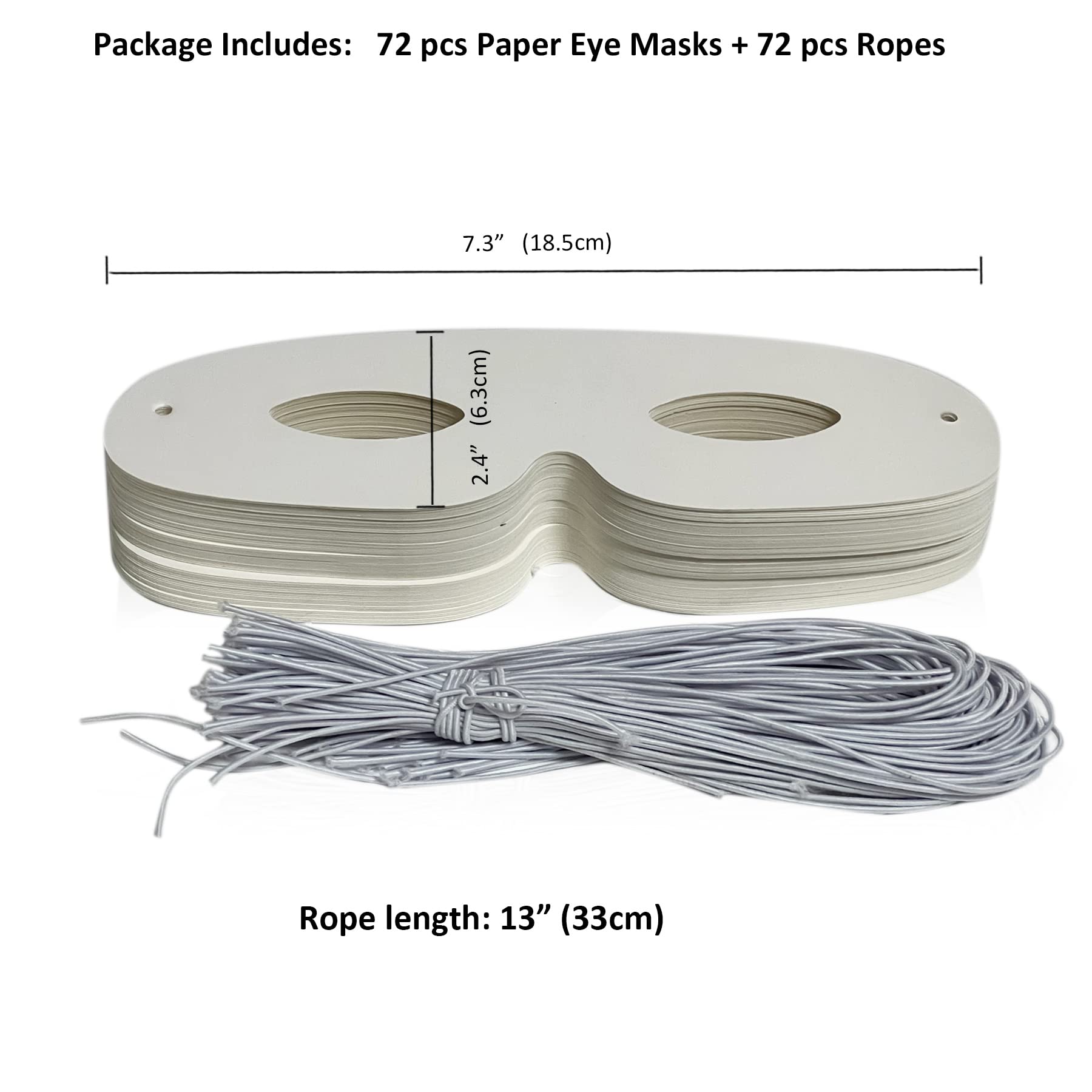 Lependor eye mask with ropes provides bulk convenience for craft parties.