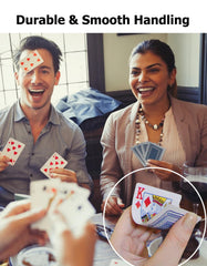 LEQBO Classic playing cards back design aids quick recognition during play.