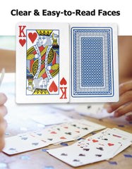 LEQBO Classic cards bold print improves readability for fast rounds.