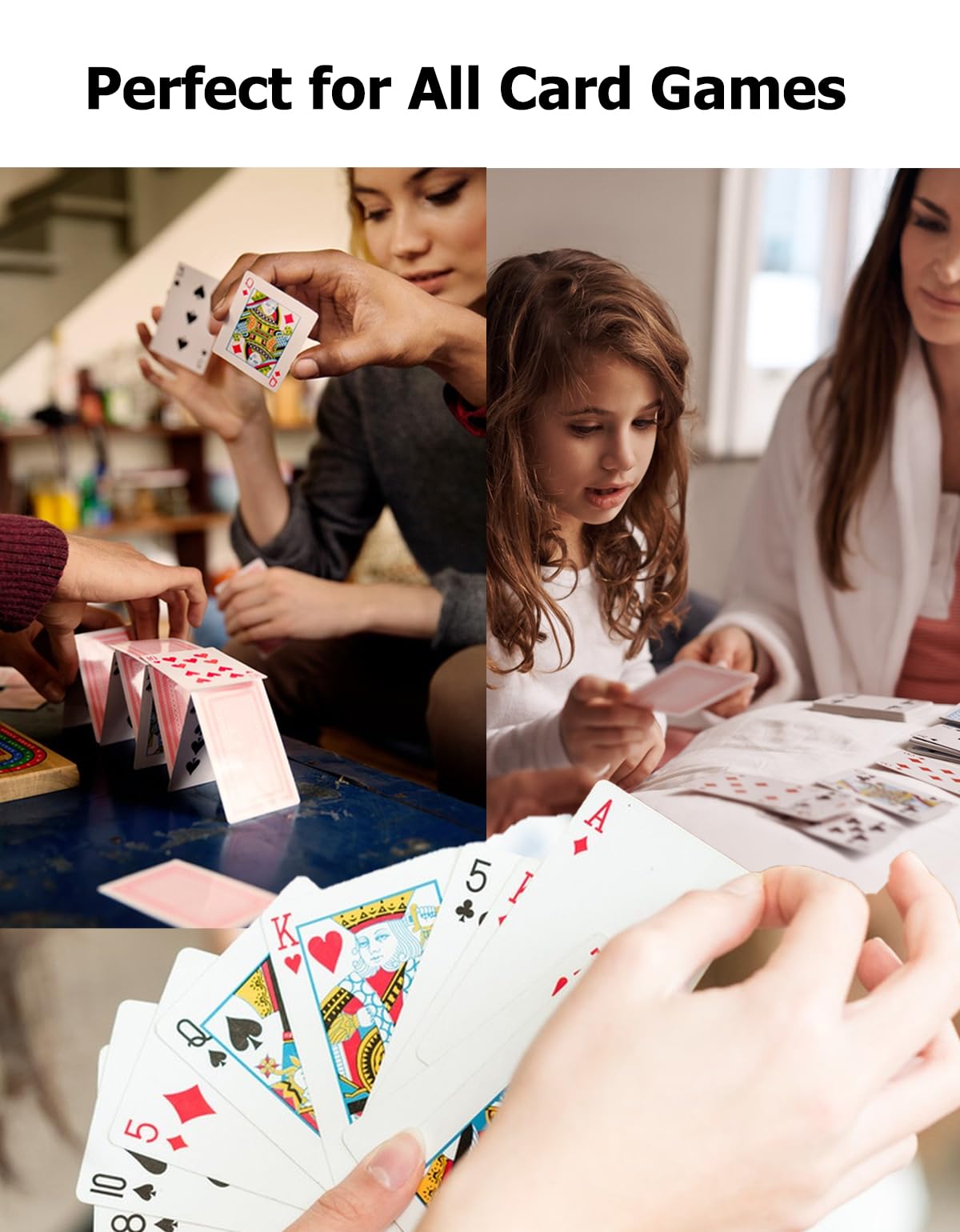 LEQBO Classic durable cardstock withstands frequent shuffles and everyday use.