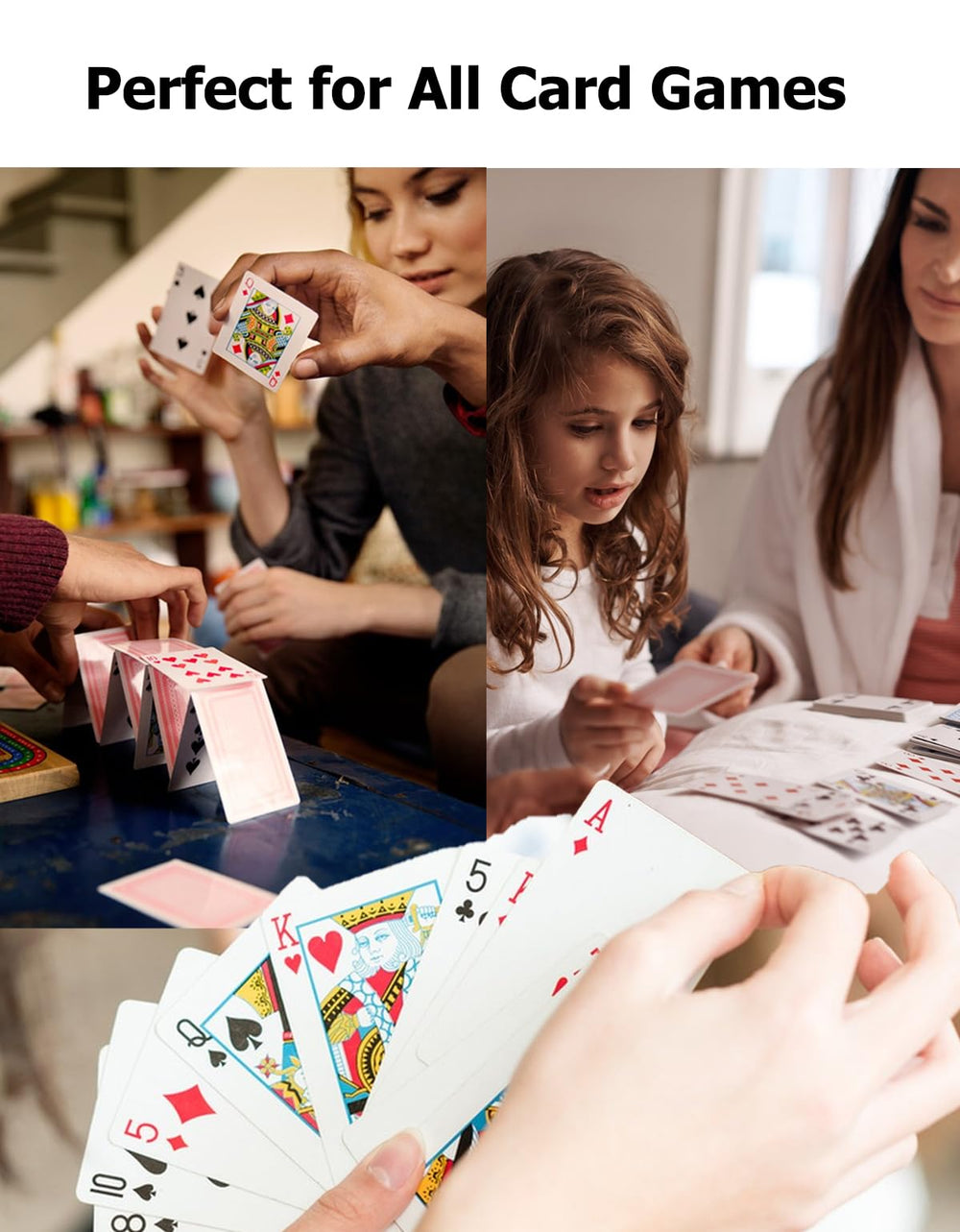 LEQBO Classic durable cardstock withstands frequent shuffles and everyday use.