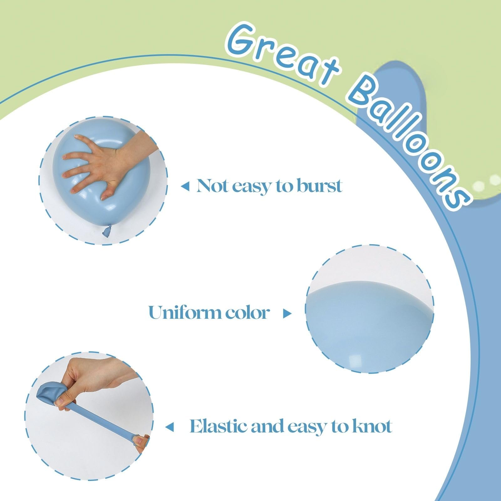 Leraqertra pastel blue balloons brighten celebrations with airy charm