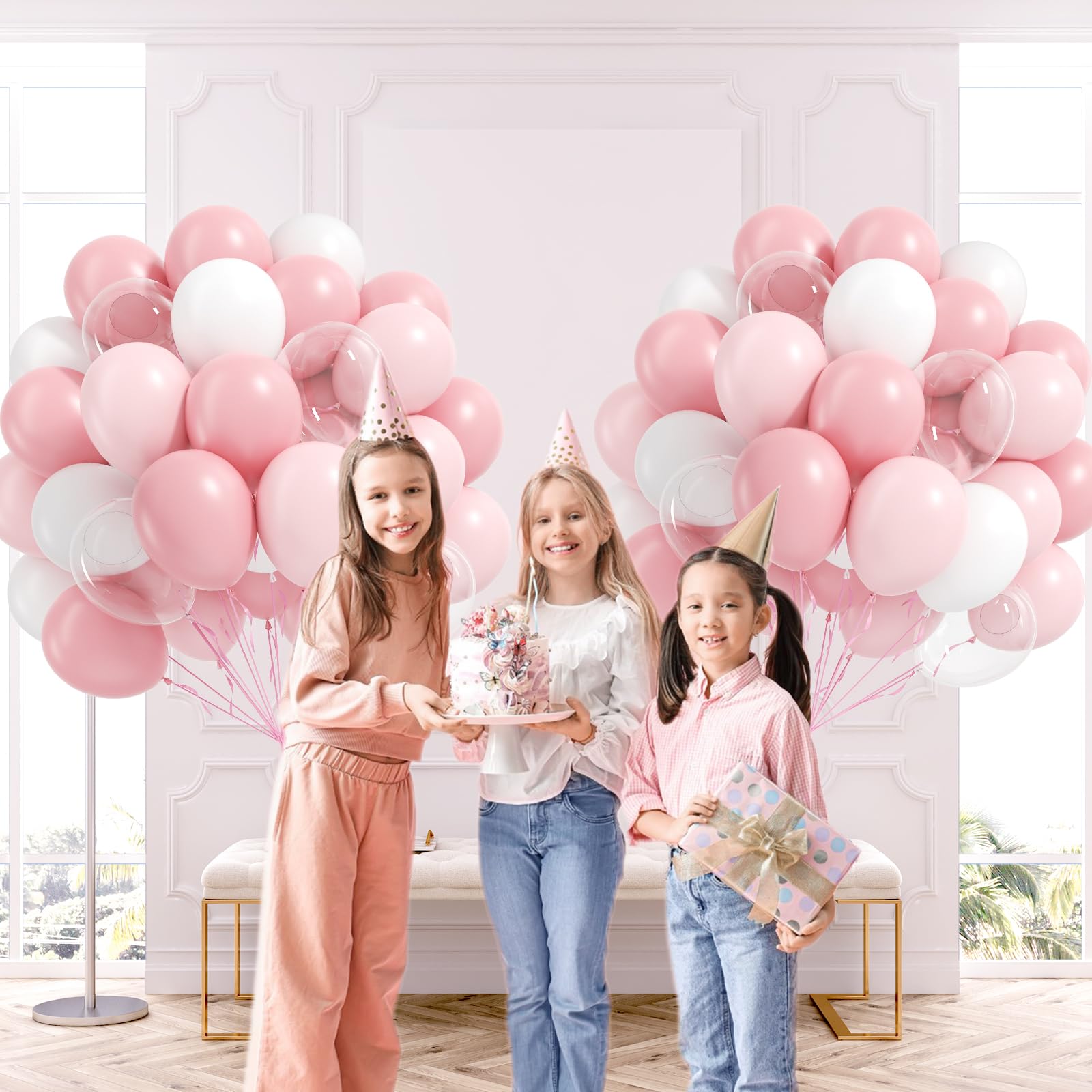 Leraqertra pink ribbon for coordinated display setups.
