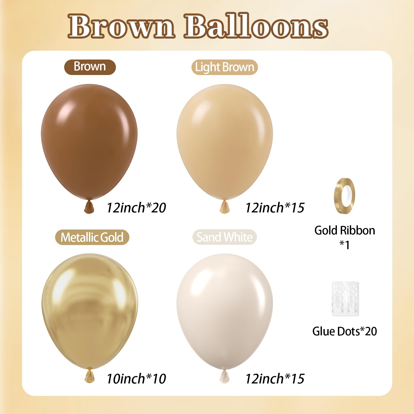 Leraqertra sand white balloons 12inch offer versatile neutrals for chic baby showers and weddings.