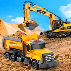 LerBao excavator side action shows rotating cab and digging arm.