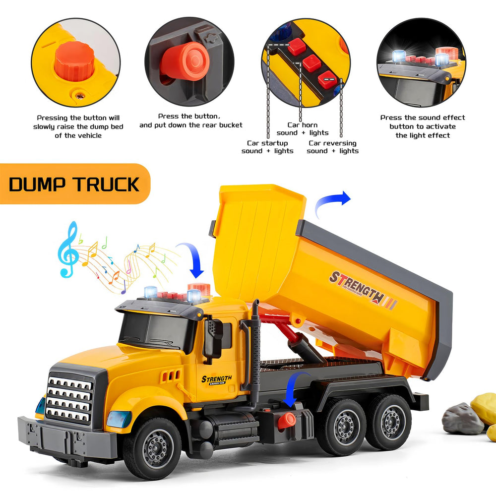 LerBao toy vehicles feature lights and sounds for sensory play.
