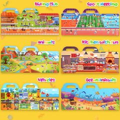 Lerifer Jelly Sticker Books Vehicles: durable repositionable stickers for on-the-go fun.