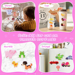 Lerifer sticker book Soft jelly stickers are easy to reposition and reuse.
