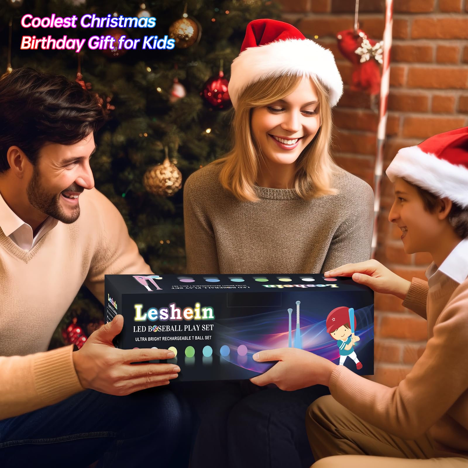 Leshein LED T-Ball set USB recharge keeps play-ready.