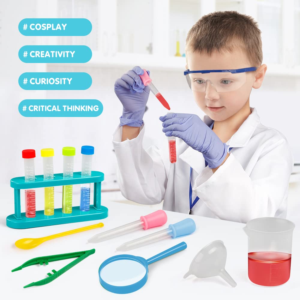 Lesheng space safety glasses on a young researcher