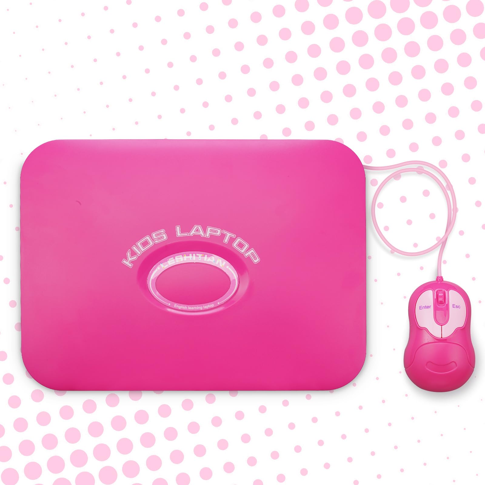 LESHITIAN Kids Laptop 7-inch screen, clear visuals help kids follow lessons without squinting.