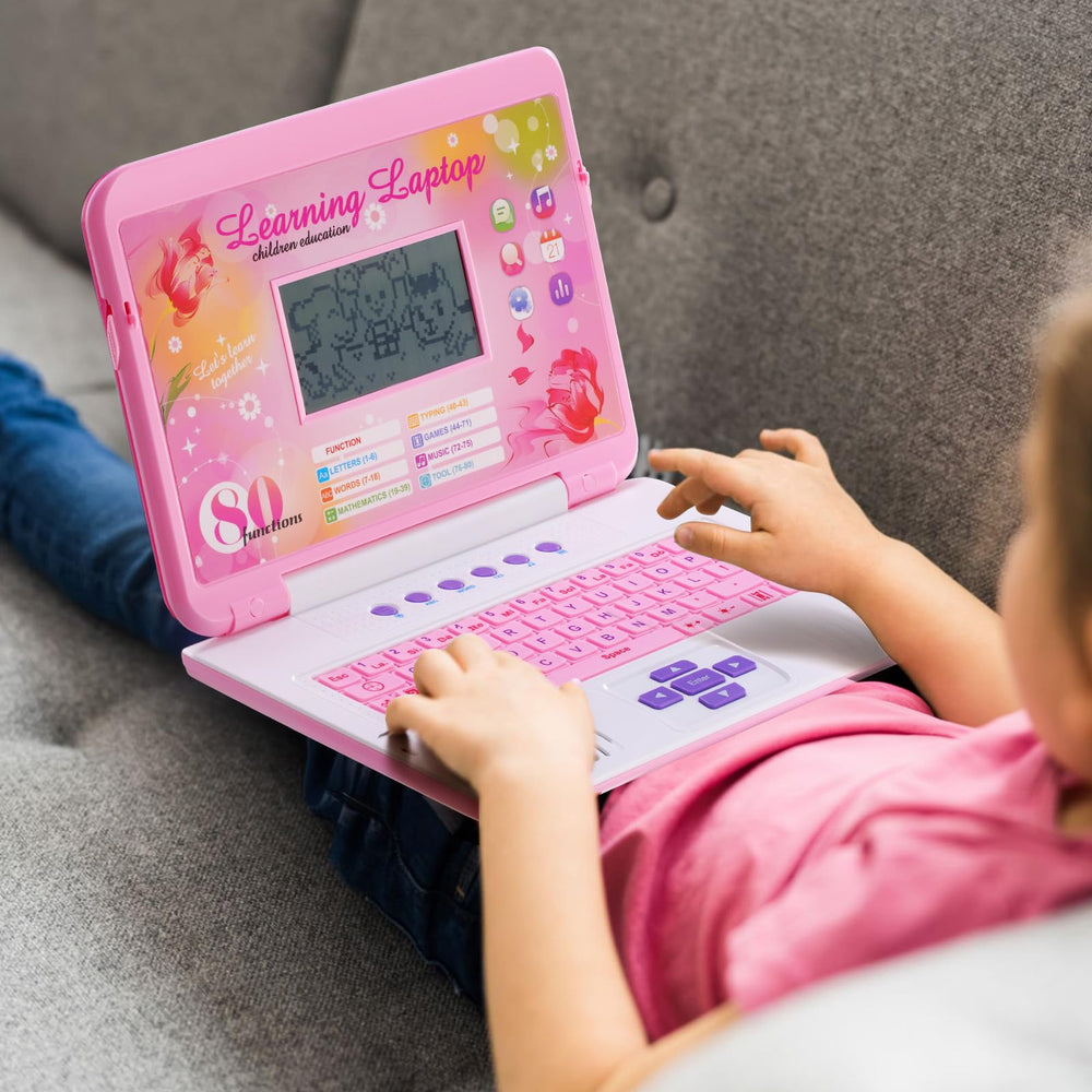 LESHITIAN Kids Laptop ergonomic design supports comfortable learning sessions.