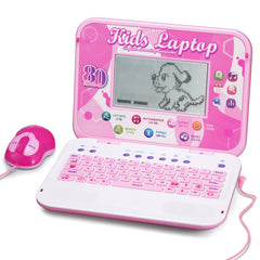 LESHITIAN Kids Laptop front view, portable learning companion for curious children, great for home study.